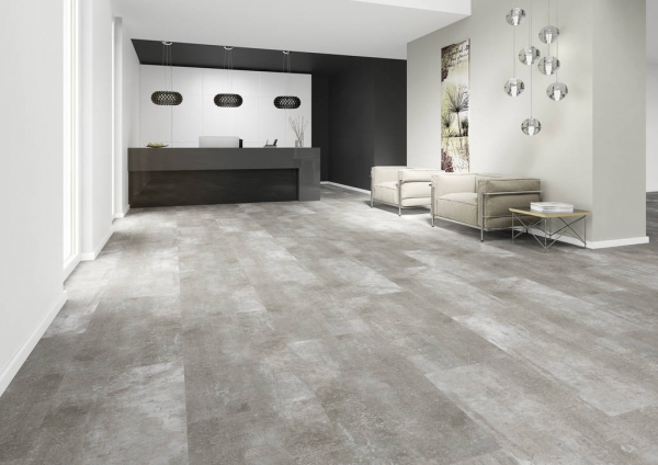 Joka - Deluxe Designboden Klebvariante, Grey Screed 5444