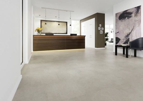 Joka - Deluxe Designboden Klebvariante, Light Concrete 5534